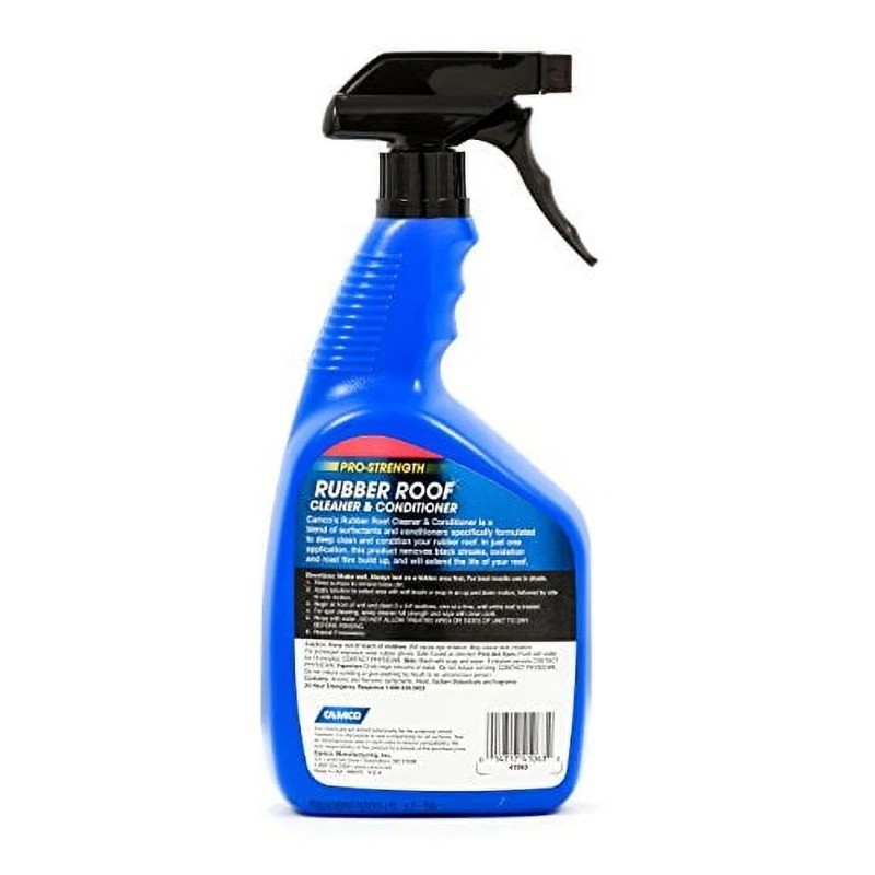 (2 pack) Camco RV Rubber Roof Cleaner – Pro-Strength – 32-ounces, Multicolor