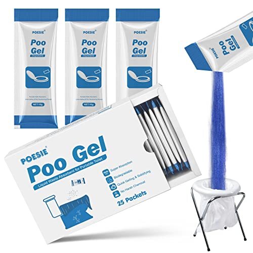 Porta Potty Degradable Absorbent Gel For Portable Toilet For Camping ,25 Packets