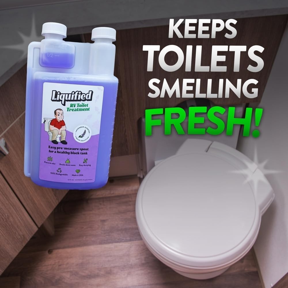 Black Holding Tank Digester Biodegradable Odor Eliminator Lavender 32oz
