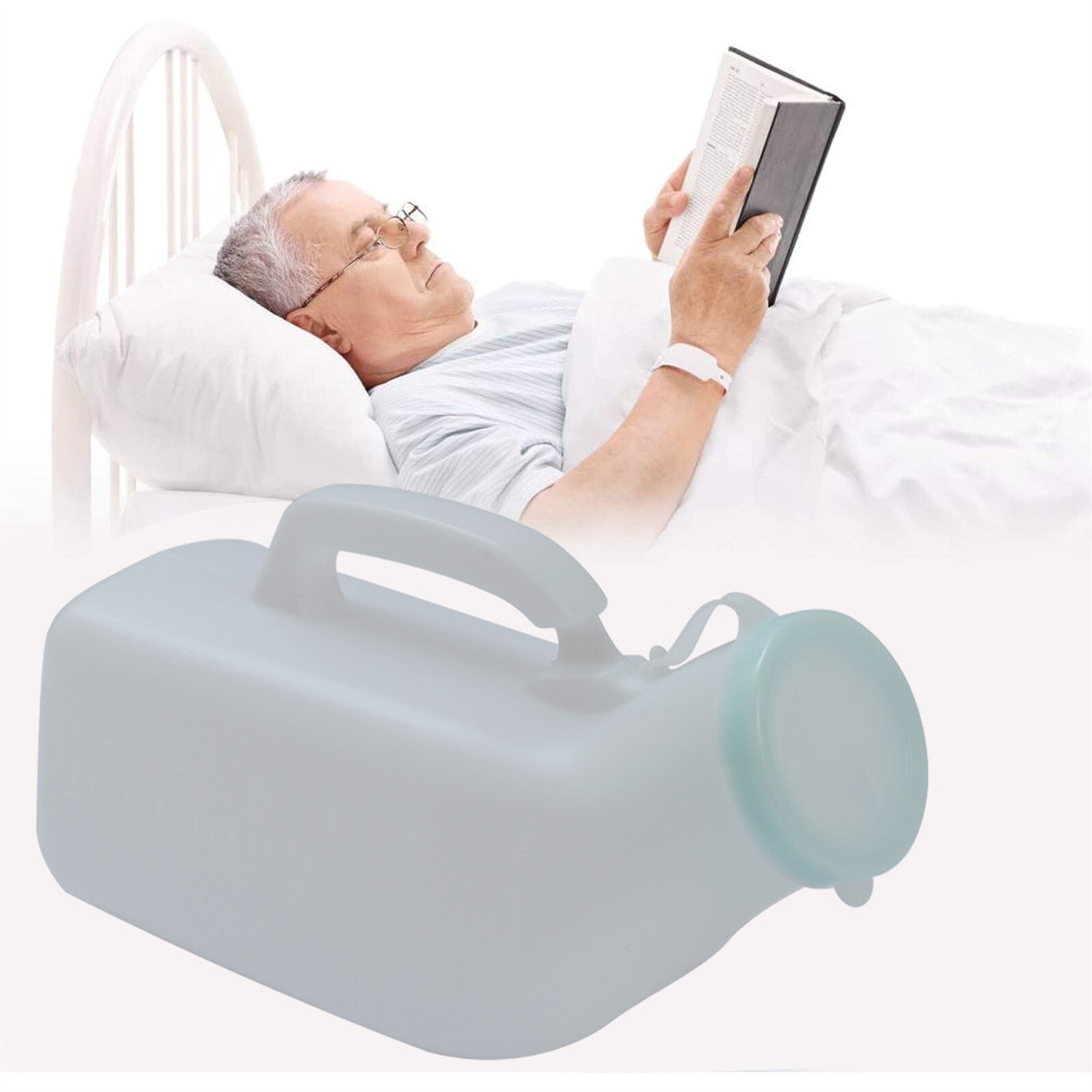 Travel Urinal For Men Spill Proof Men’s Potty Portable Urinal Pee Bottle 1200ML