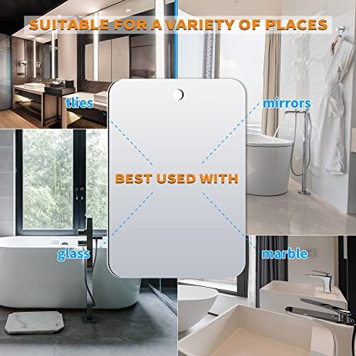 Shaving Mirror, Unbreakable Shower Mirrors, (Medium,2pack(6 inches x8 8″L x 6″W
