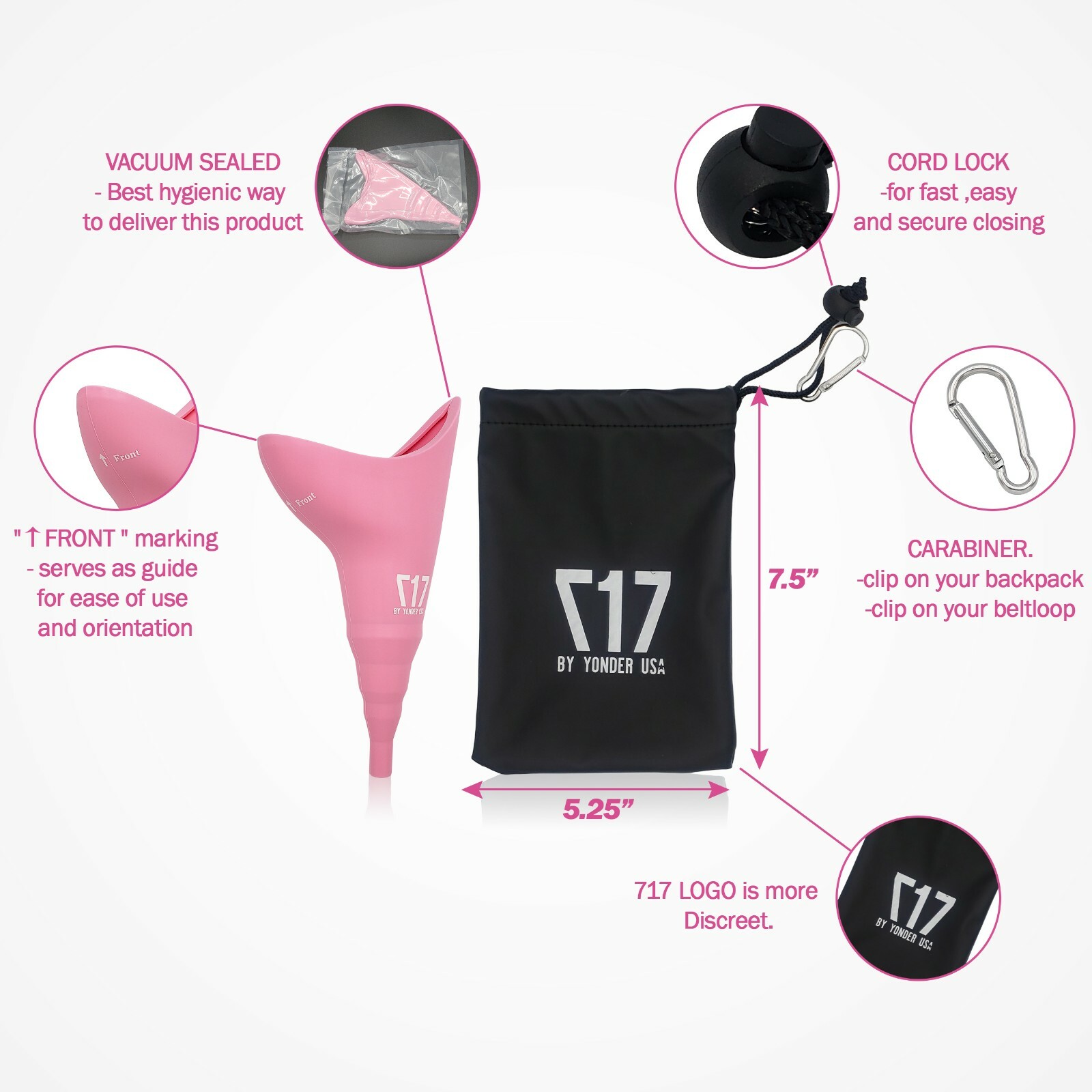 Female Urination Device as Pee Funnel for Women to Pee Standing Up