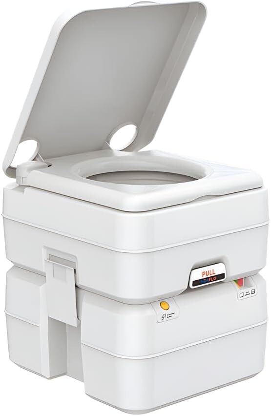 Durable Portable Toilet – 5.3 Gallon Capacity for Camping & RV Adventures