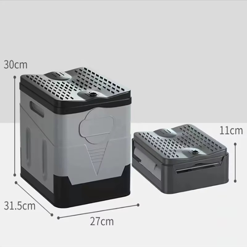 Folding Toilet, Portable, Collapsible, Anti-Odor Storage Box, Car Toilet, Adult