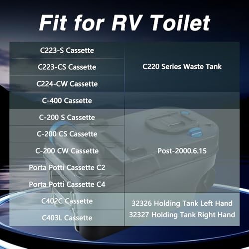 RV Toilet Lip Seal Compatible with Thetford Cassette Toilets Waste 4.5 inches