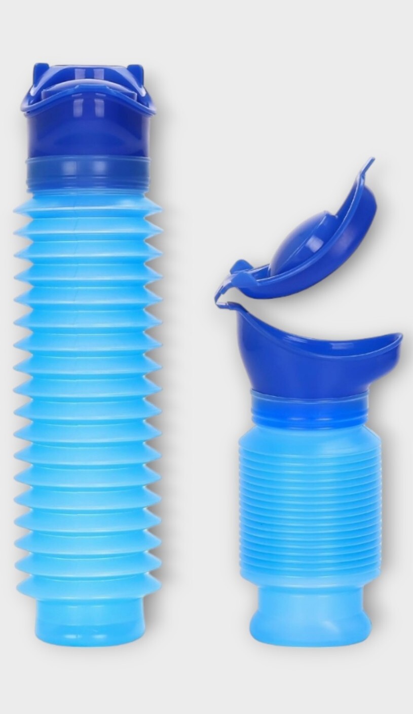 Emergency Urinal 750 Ml,Portable Mini Travel Shrinkable Mobile Toilet
