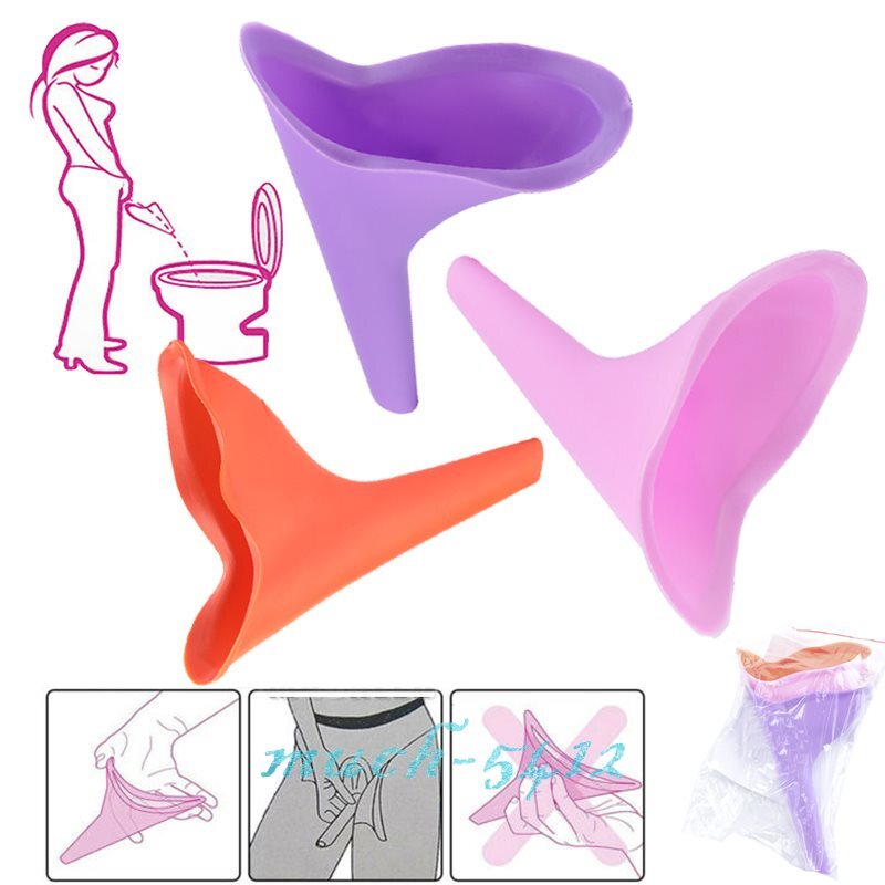 3pcs Portable Female Ladies Urinal Funnel Camping Travel Toilet Stand Pee Device