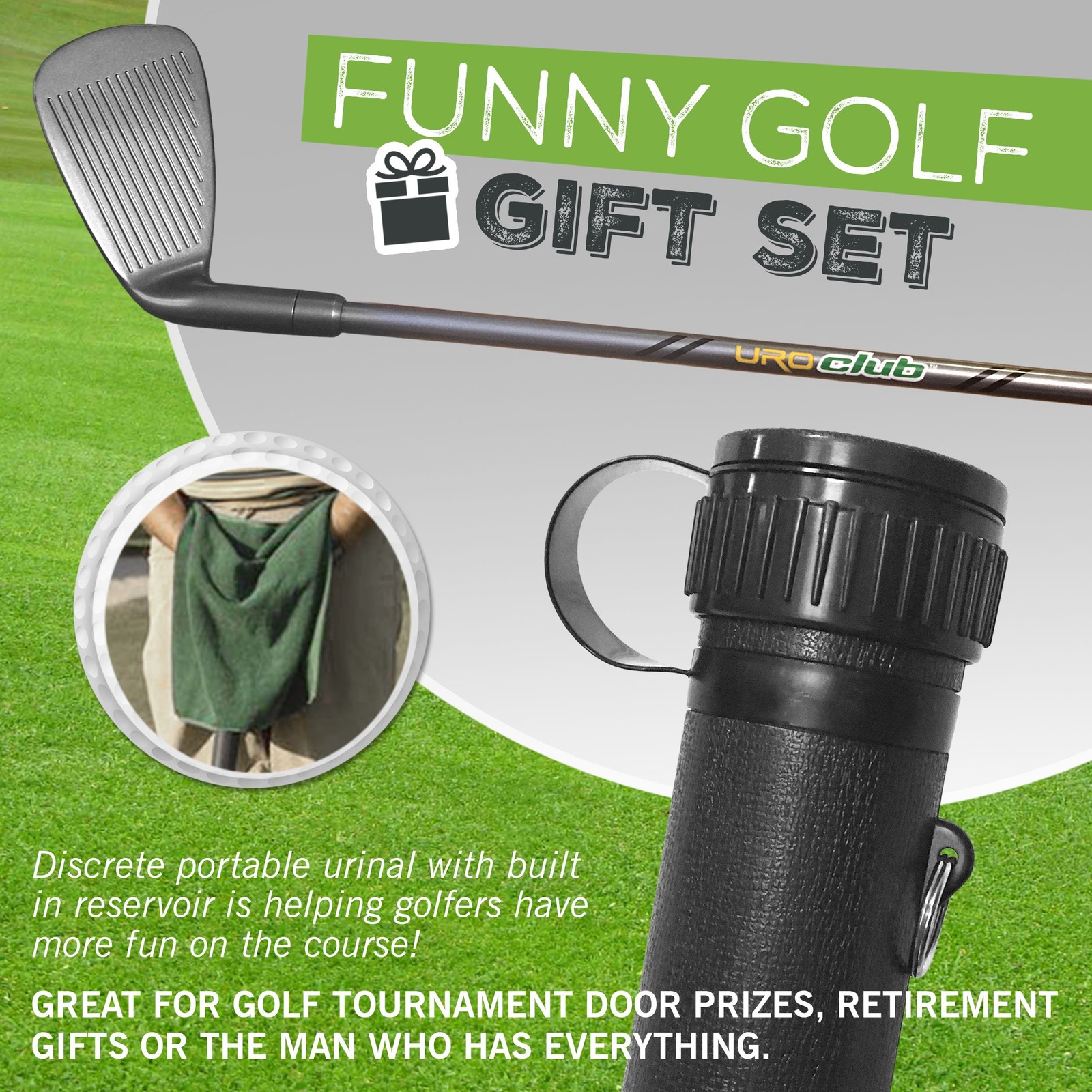 Uro Club Portable Urinal Funny Gag Gift for Men – Guaranteed to Keep You Out …