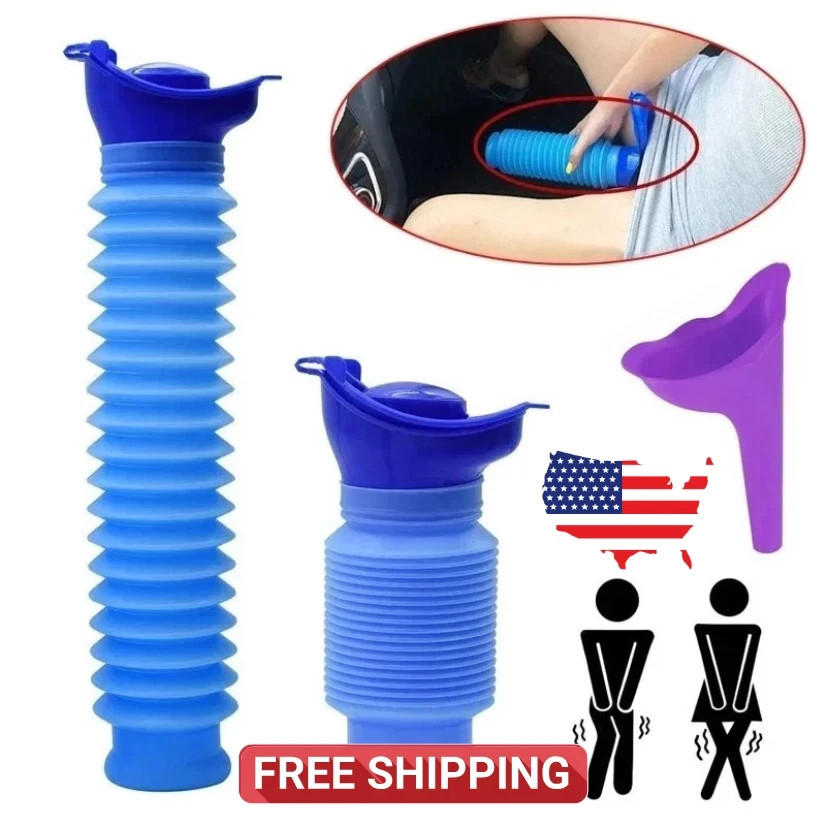 Male Female Portable Urinal Travel Camping Car Toilet Pee Bottle Emergency Kit