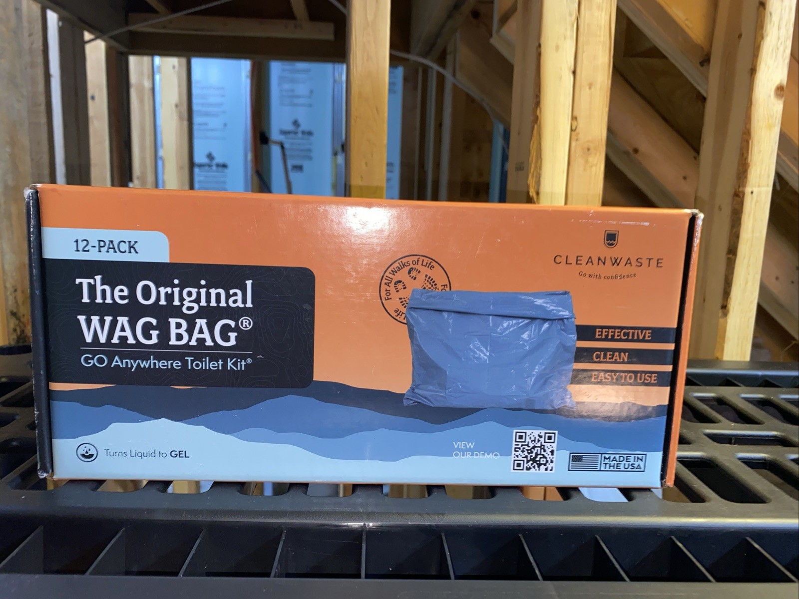 Cleanwaste Original WAG Bag Portable Toilet (12 Pack)