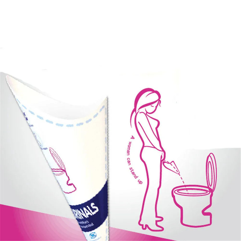 10Pc/Lot Disposable Paper Urinal Woman Urination Device Stand up Pee for Camping