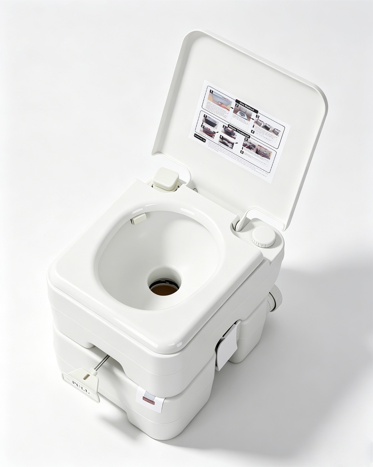 Pressurized 3-Outlet Flush 20L Toilet Portable Camper Parts Truck Camper Part US