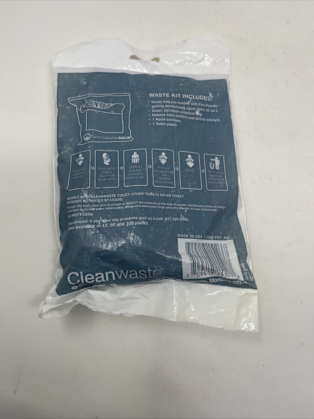 GO ANYWHERE WASTE KIT SINGLE