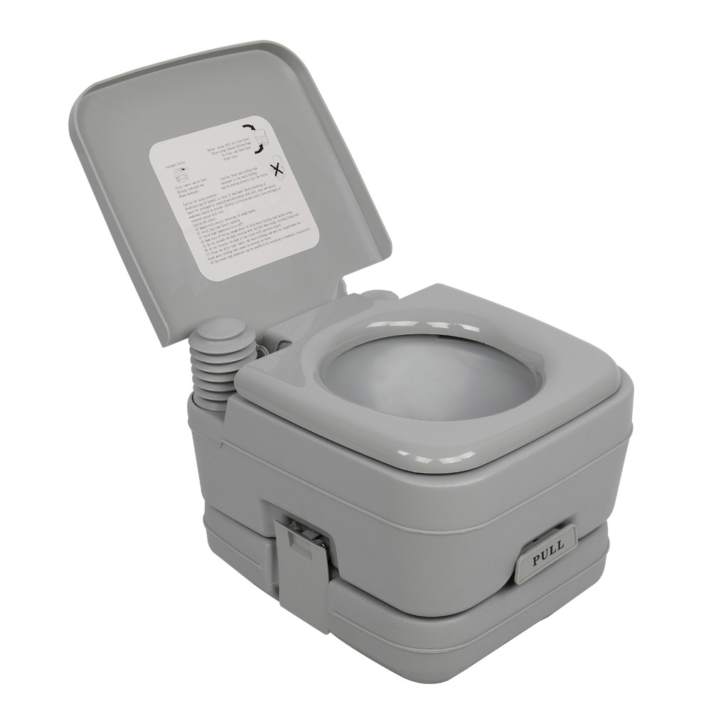 Portable Toilet 2.8 Gallon 10L Flush Outdoor Camping Toilet Potty Travel Car SUV