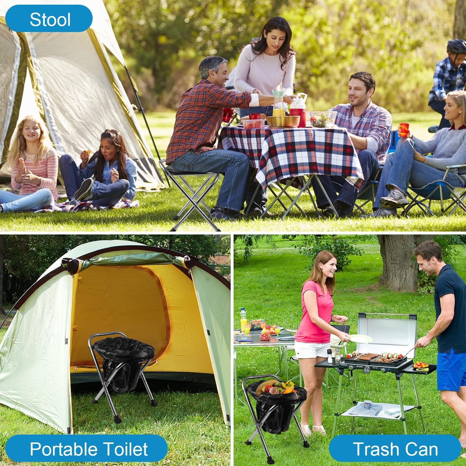 Portable Toilet for Camping, Portable Toilet Seat, Portable Toilet Travel, St…