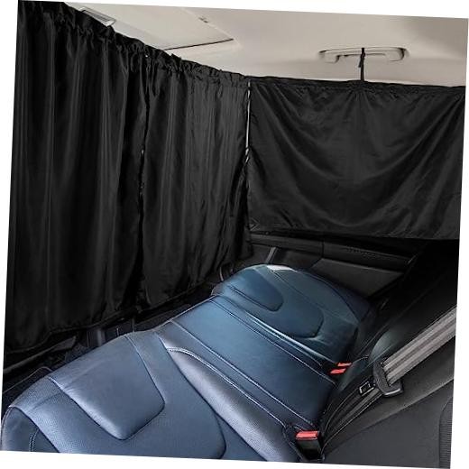 Set of 3 Car Window Shades – 95% Light Blocking Sunshades, 1 3pcs Curtain Set