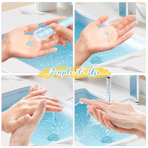 12 Pcs Disposable Soap Paper Sheets Portable Confetti Hand Washing Soap Paper