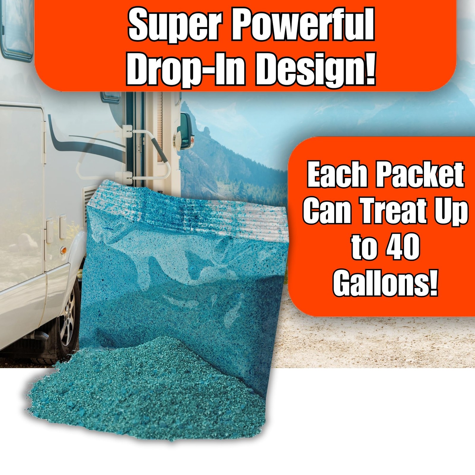 100% Biodegradable Bio-Pak RV Marine Natural Black Holding Tank Deodorizer – …