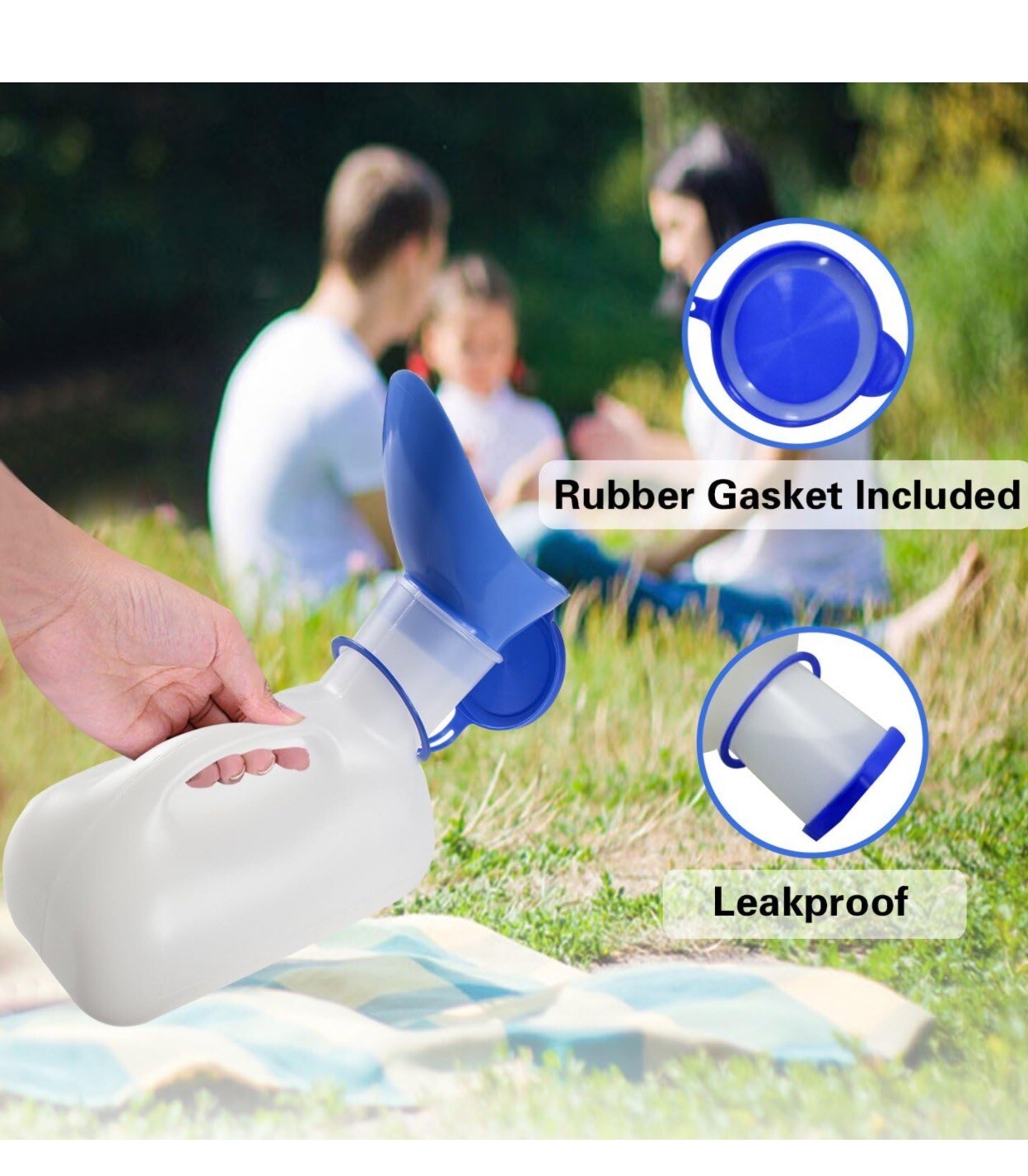 AWOKEN Unisex Urinal, Portable Toilet Urinal for Men and Women, 2pcs