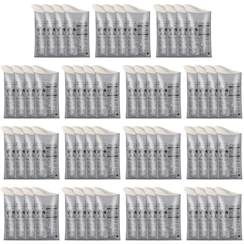 100-8PC Outdoor Emergency Urine Bags 600ml Disposable Mobile Toilet Portable Bag