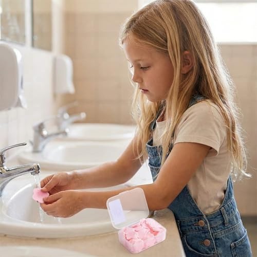 4 Different Scented Mini Fresh Portable Disposable Petal Hand Wash Sheets,