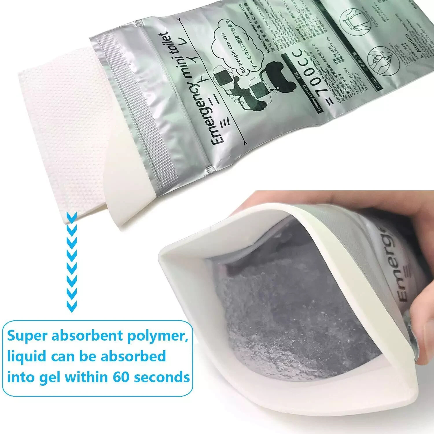 16 PCS Disposable Emergency Urinal Bag,Travel Pee Portable Camping Pee Bags