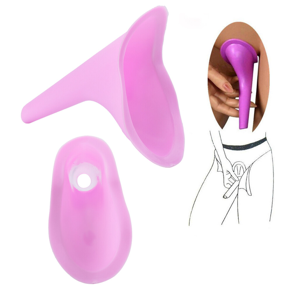 3X Reusable Portable Female Woman Ladies Urinal Urine Funnel Camping Travel TL