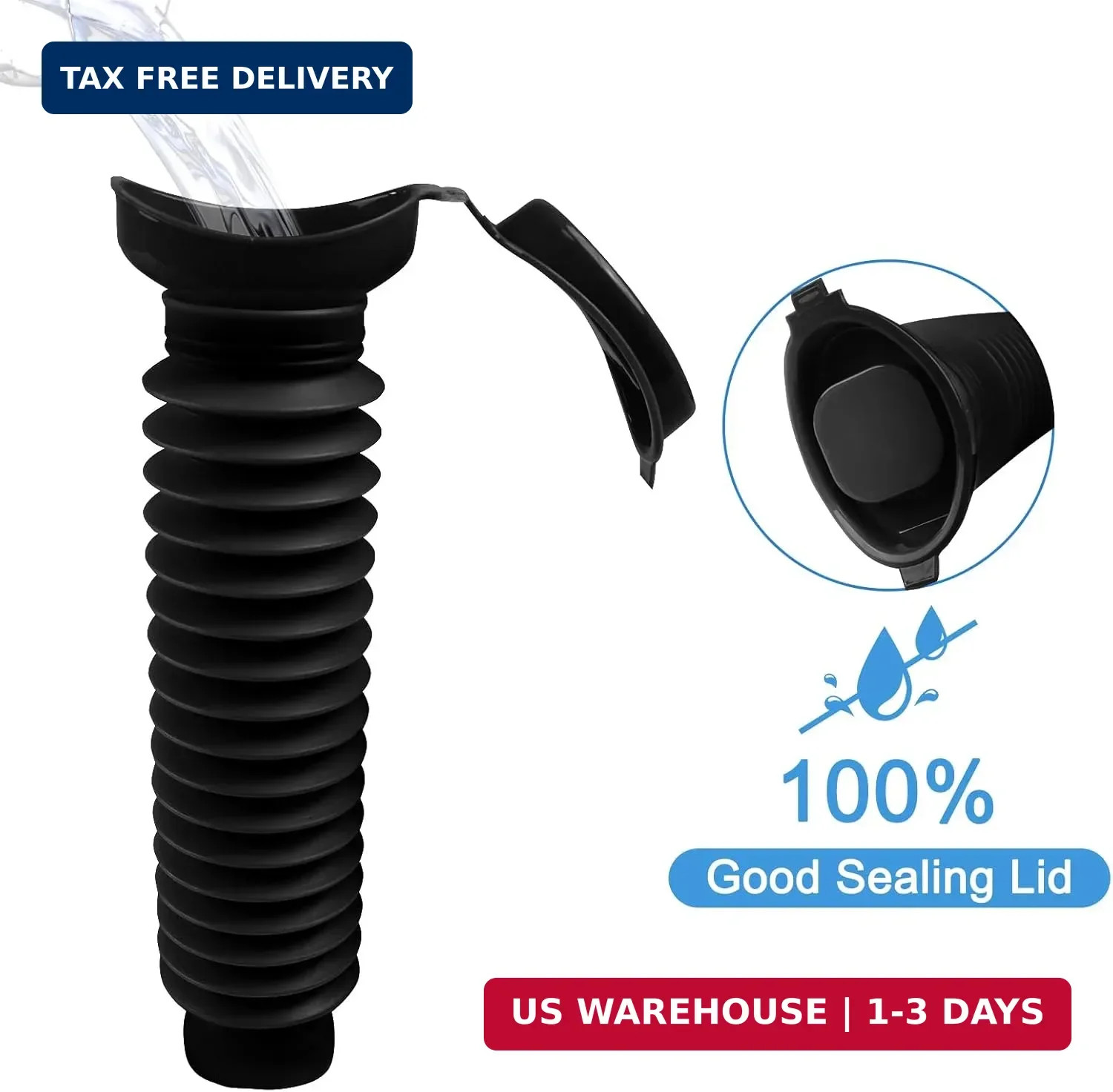 Pee Bottles for Men, Portable Urinal for Men, Collapsible Urine Bottle 750ML, Ca