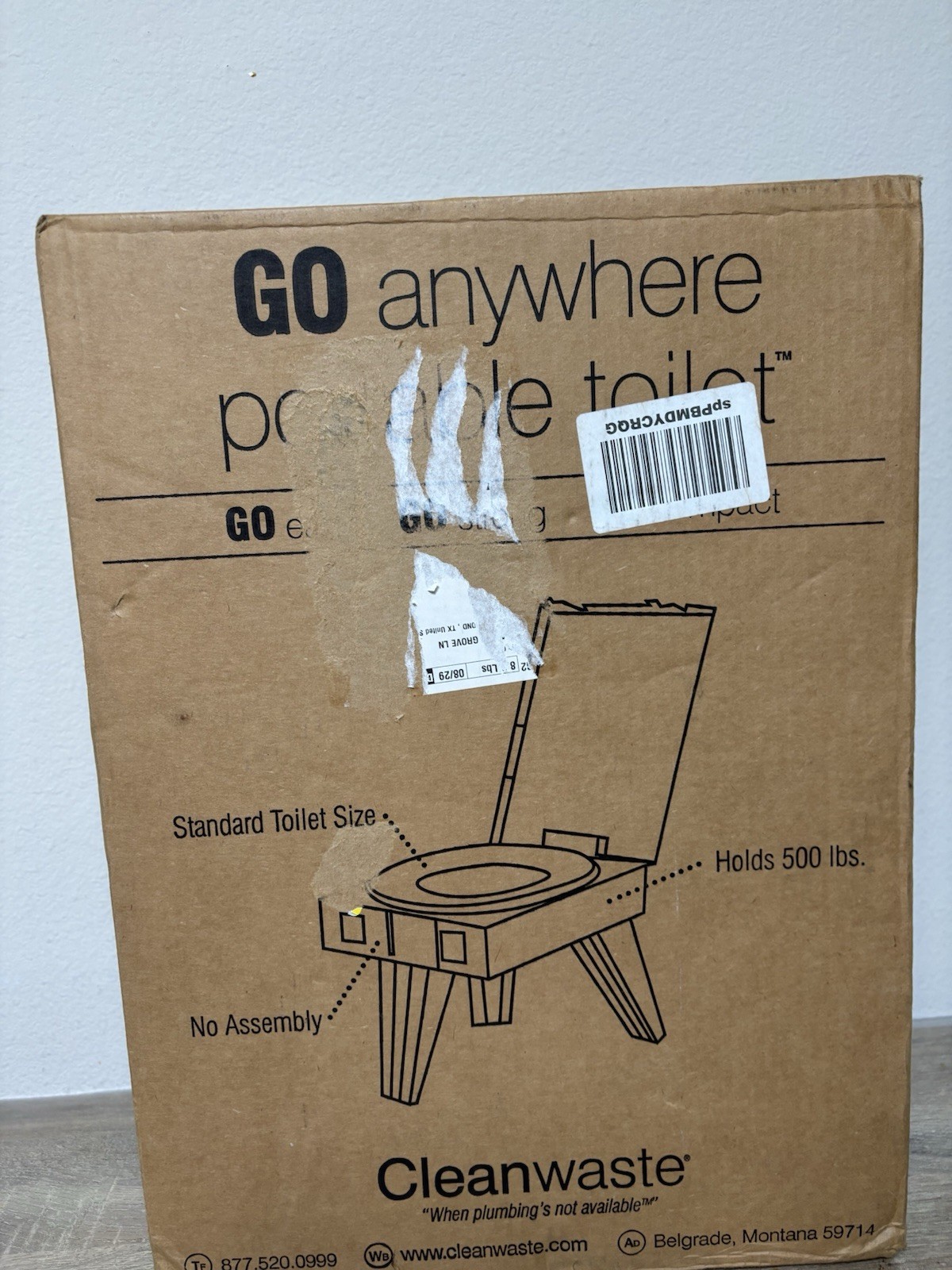 Cleanwaste GO Anywhere Portable Toilet Seat – Foldable Camping Toilet US