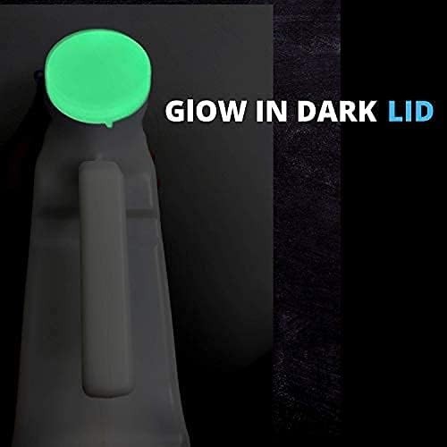 Heavy Duty 32 oz Spill-Proof Urinal for Men – Includes Glow-in-Dark Lids, 2 Pack