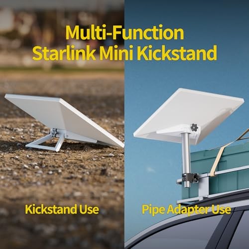 Starlink Mini Tripod Pole Adapter for Camping Travel – 3-in-1 Kickstand