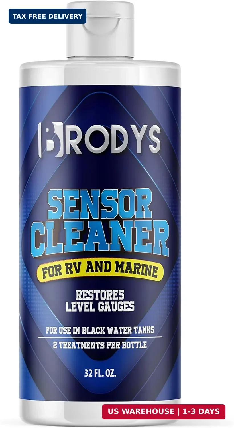 BRODYS RV and Marine Sensor Cleaner Liquid, Black Water Holding Tanks, 32oz | Fi