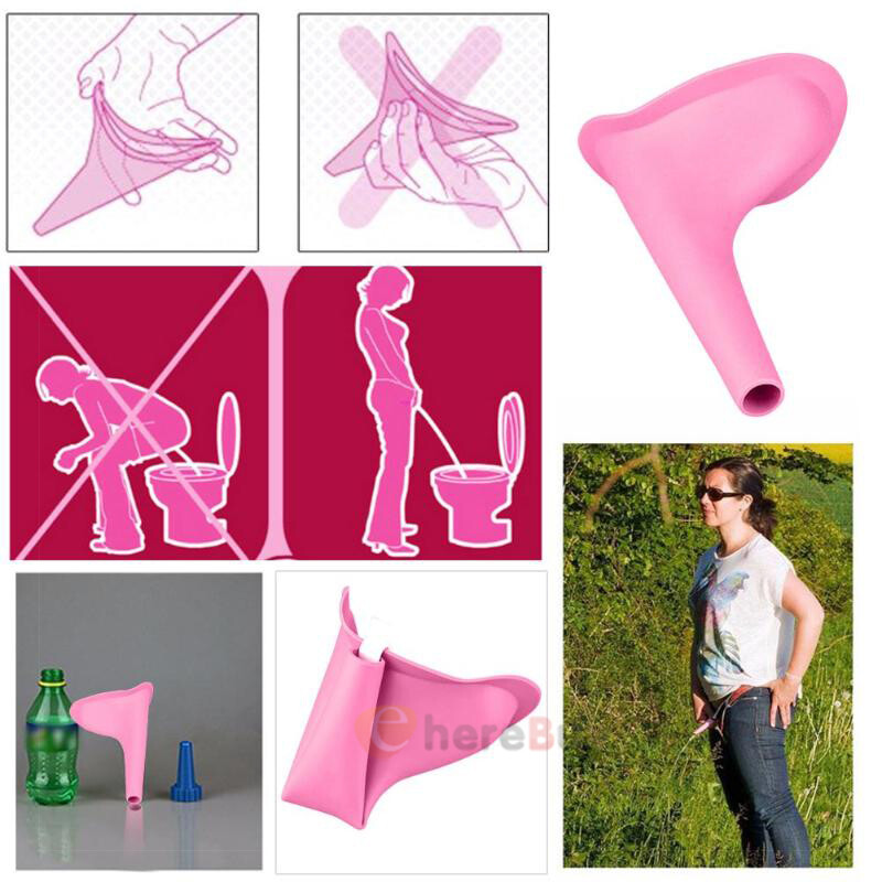3x Female Urinal Pee Stand Urinoir Femme Girl Outdoor Funnel Women Reusable