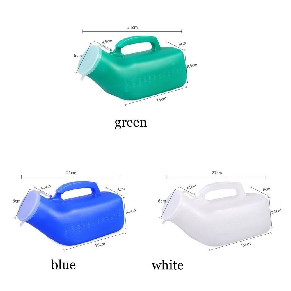 1200ml Large Capacity Mobile Urinal Night Urinary Bottle Urinal With Lid Unisex