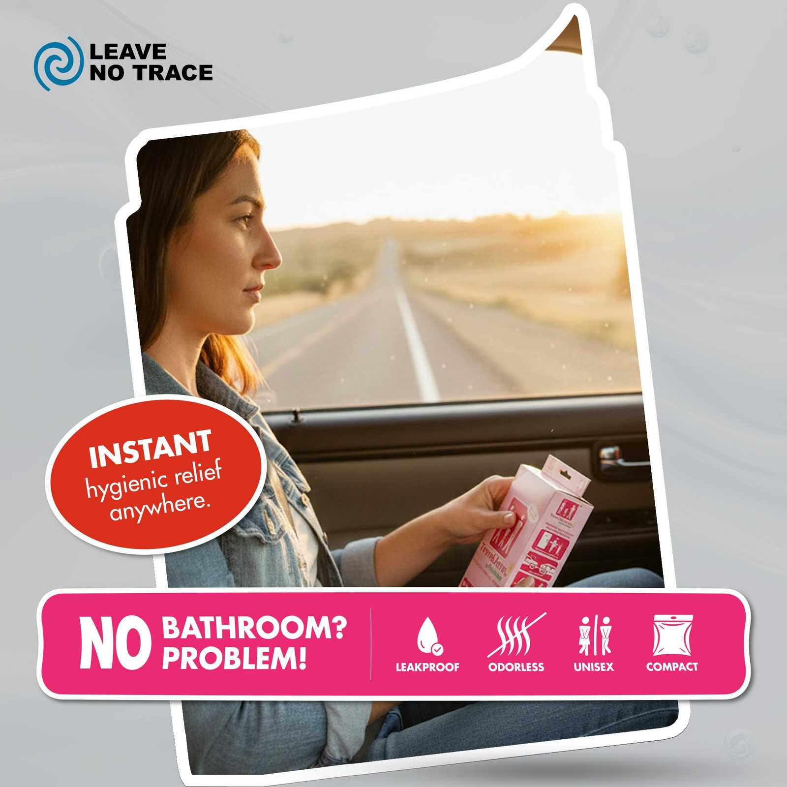 TravelJane Disposable Urinal Bags 28oz (6 Pack) – Travel Urinal for Women, Me…
