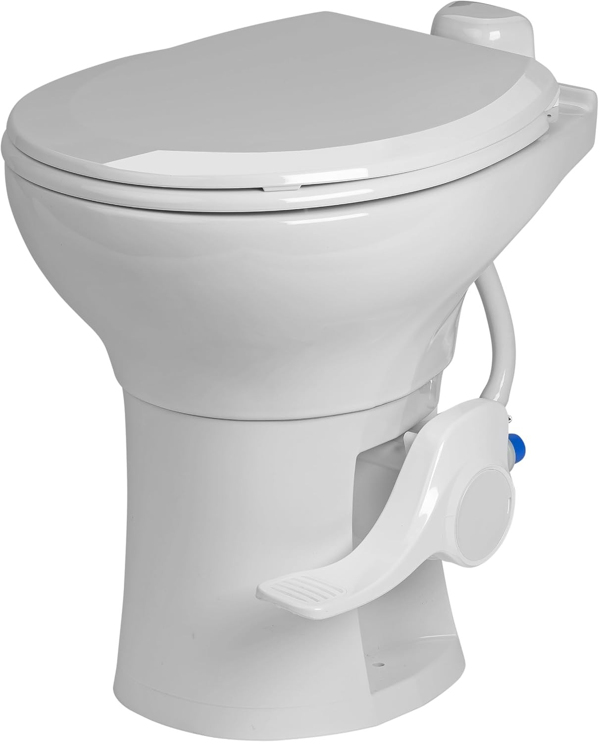Voyager Plus Universal Residential Height RV Toilet with Porcelain Bowl