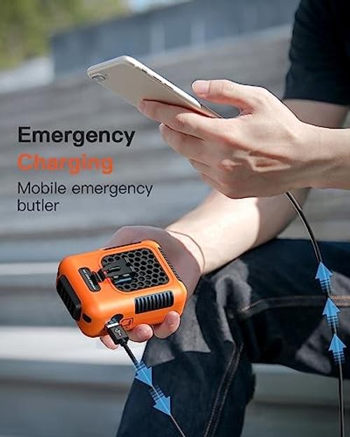 Cooling Waist Fan w/Steel Clip and Silicone Sleeve, Under Shirt Fan Clip On,