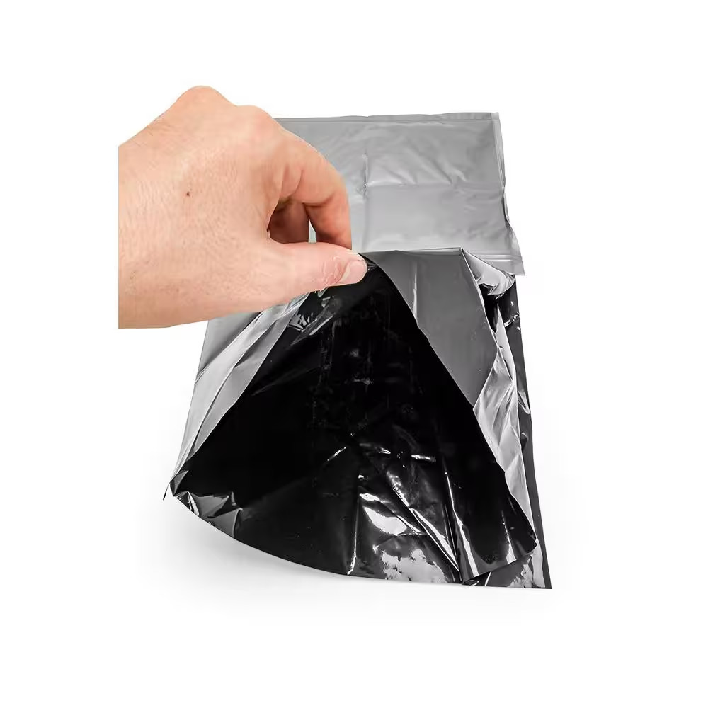 Leak Proof Double Lined Camping Toilet Waste Bags in Black (10-Pack)