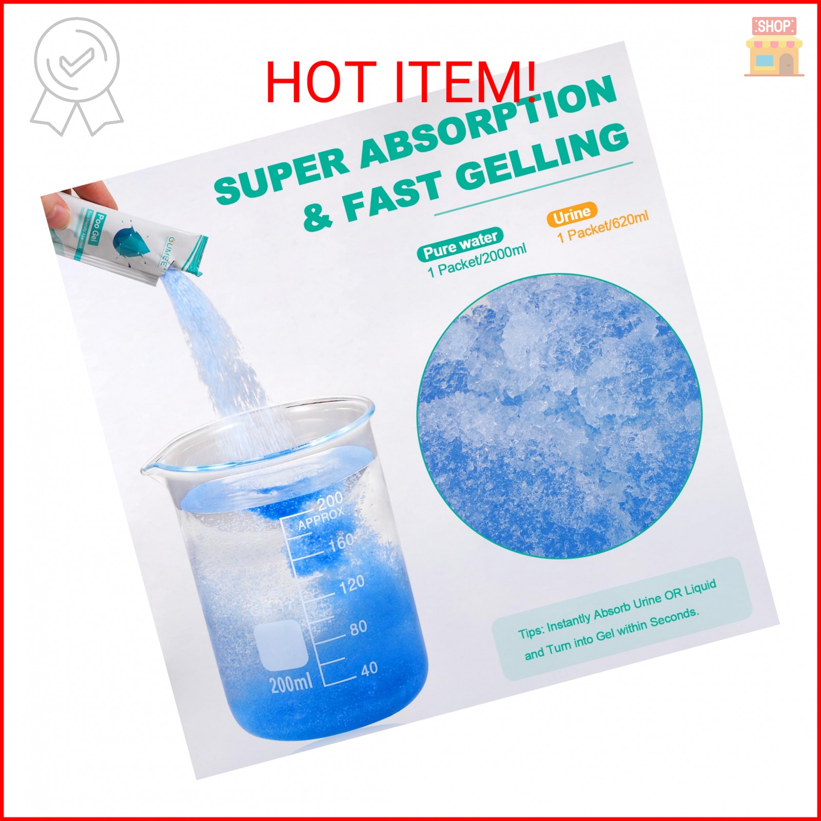 Lemon Portable Toilet Gel, Poo Gel for Potty, Camping Toilet Powder for Bucket,