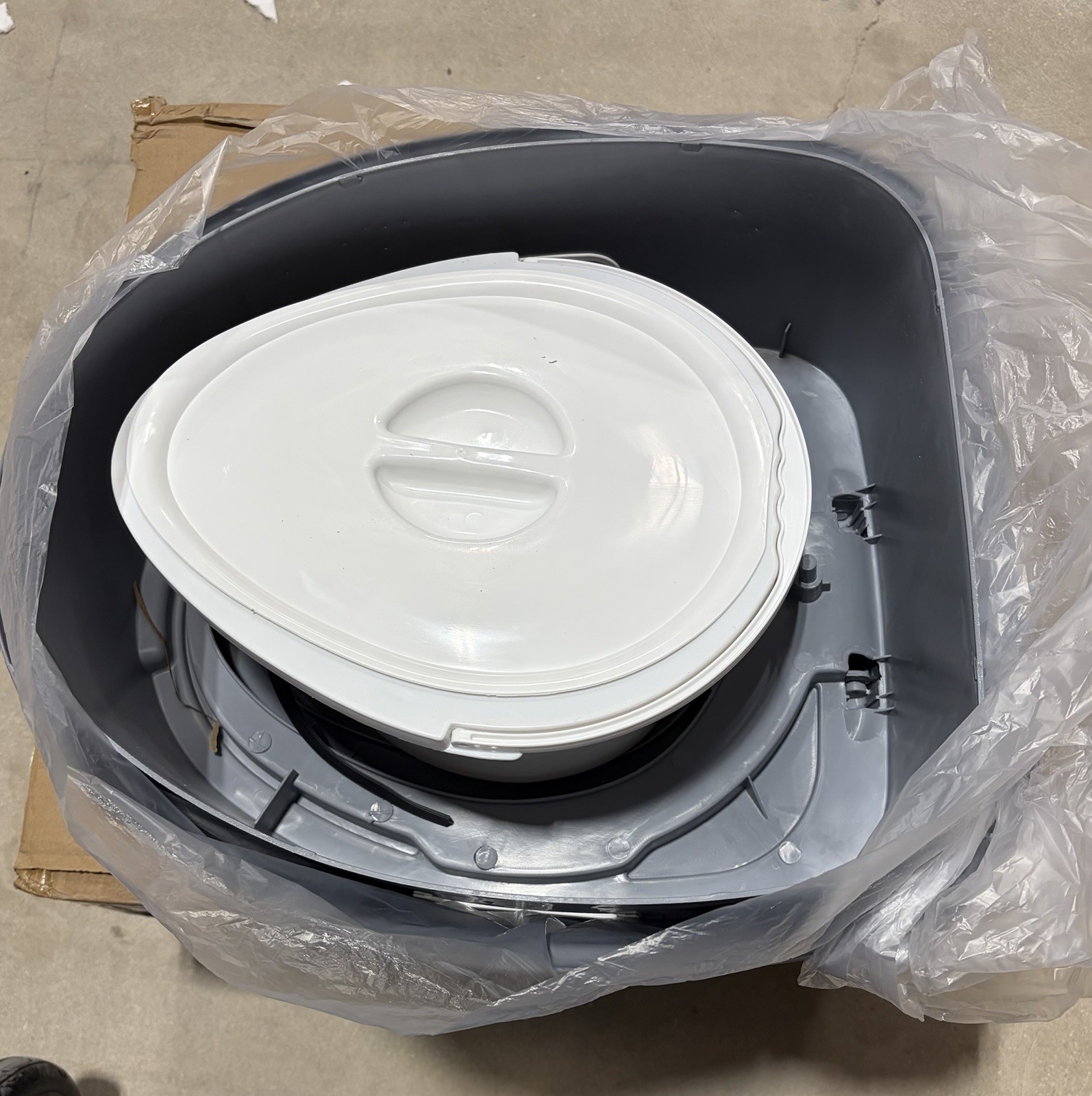 Portable Camping Toilet Travel Potty Flush Outdoor RV Emergency w/ Bucket New