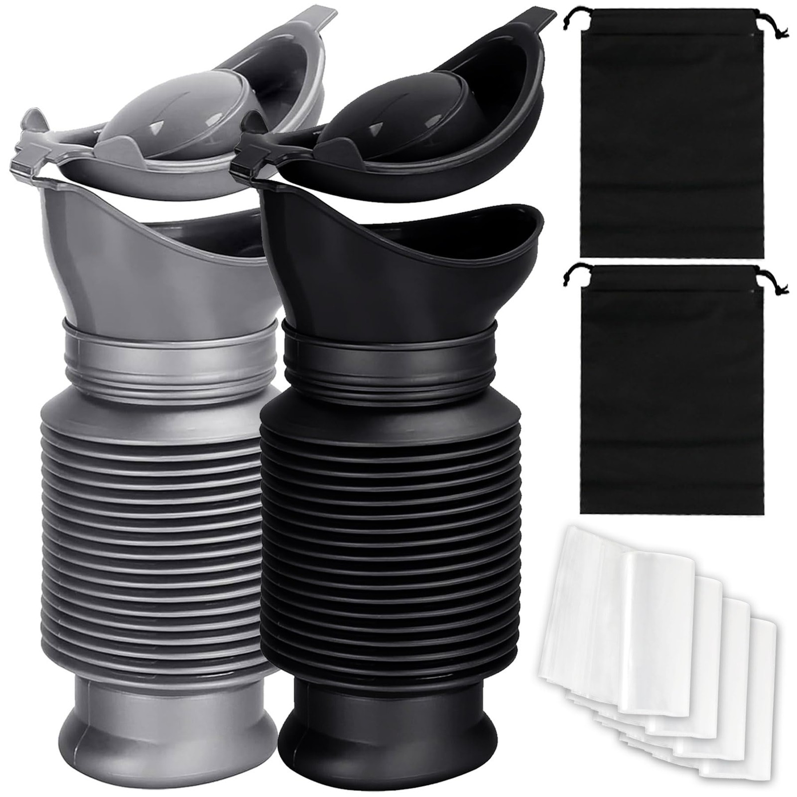 Portable Urinal for Men,Collapsible Pee Bottles for Men and Women,750 ml,A Se…
