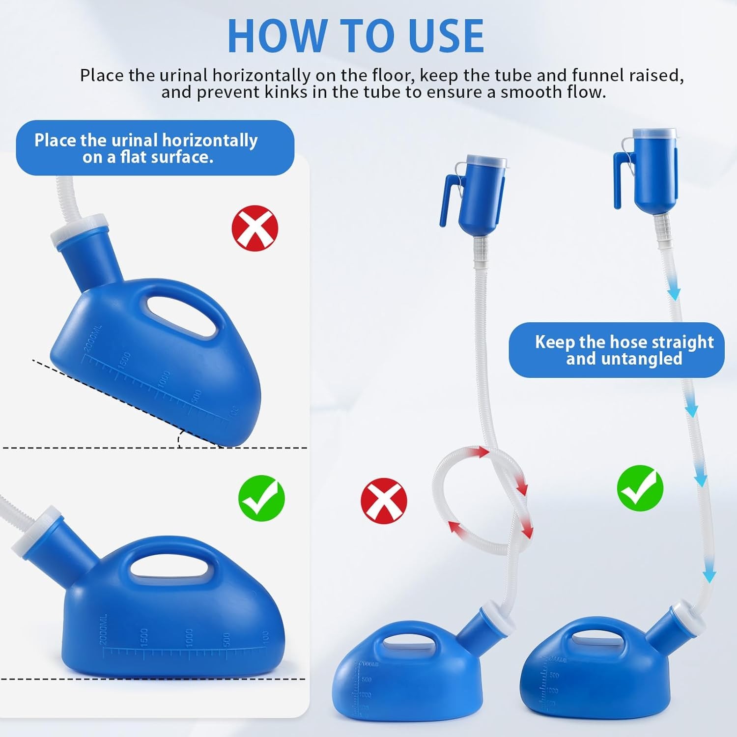 ONEDONE Urinals for Men – Portable Urinal for Men Spill Proof Nighttime Men’s Ur