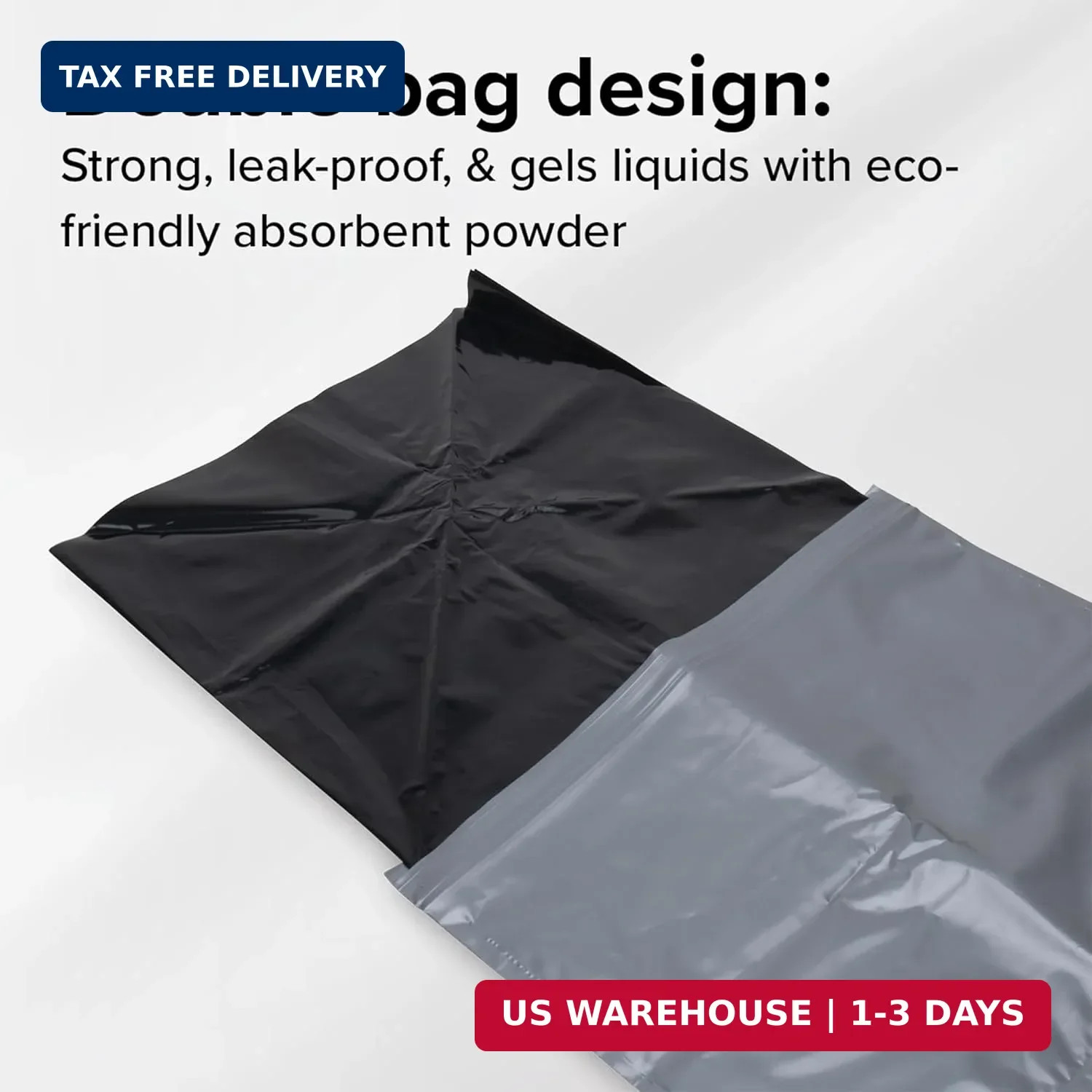 Camco Toilet Waste Bags – Features a Biodegradable Powder & Leak Proof Double Ba