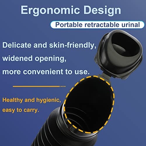 Portable Emergency Urinal 2-Pack, 750ml Travel Toilet for Car & Camping, Mini Pe