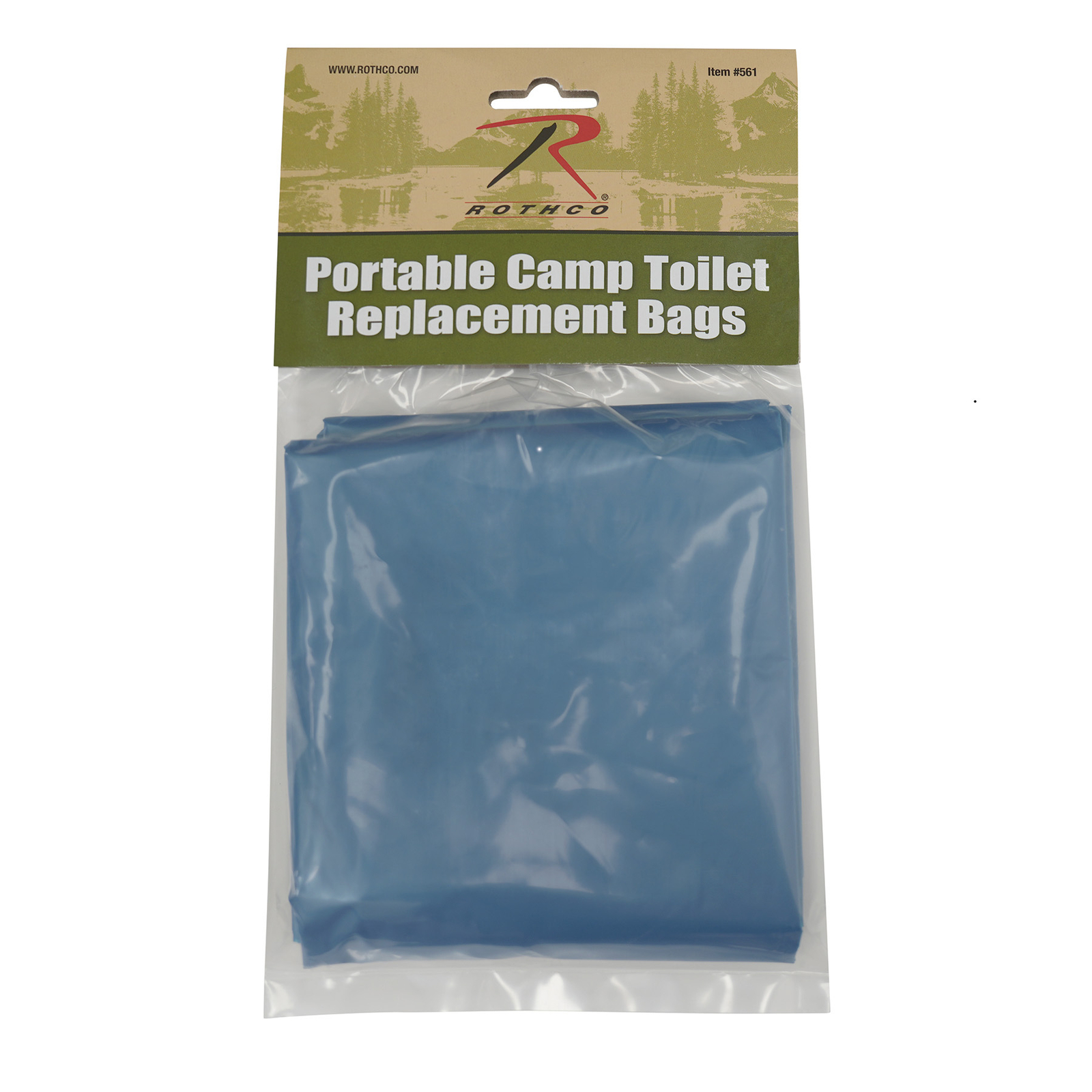 10-Pack Replacement Bags For Portable Camping Toilet Commode