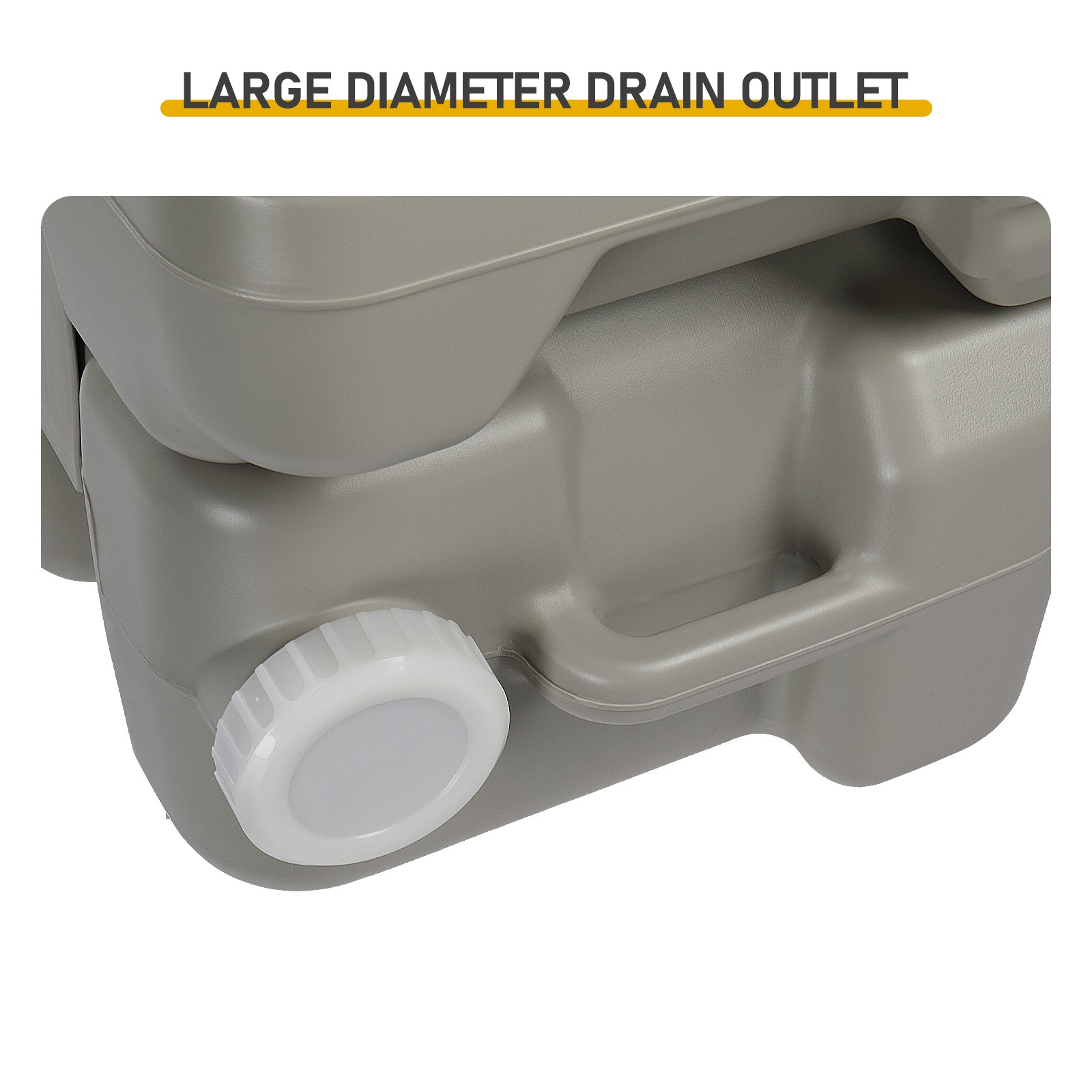 5 Gallon Portable Toilet Outdoor Hand Wash Sink Station RV Camping HDPE Combo
