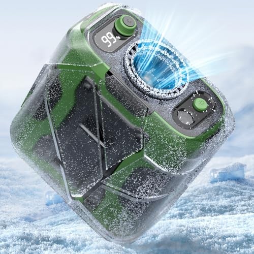 Waist Clip-on Fan, 100 Levels of Speeds, 24H Use Time | Cool Clip Fan Green