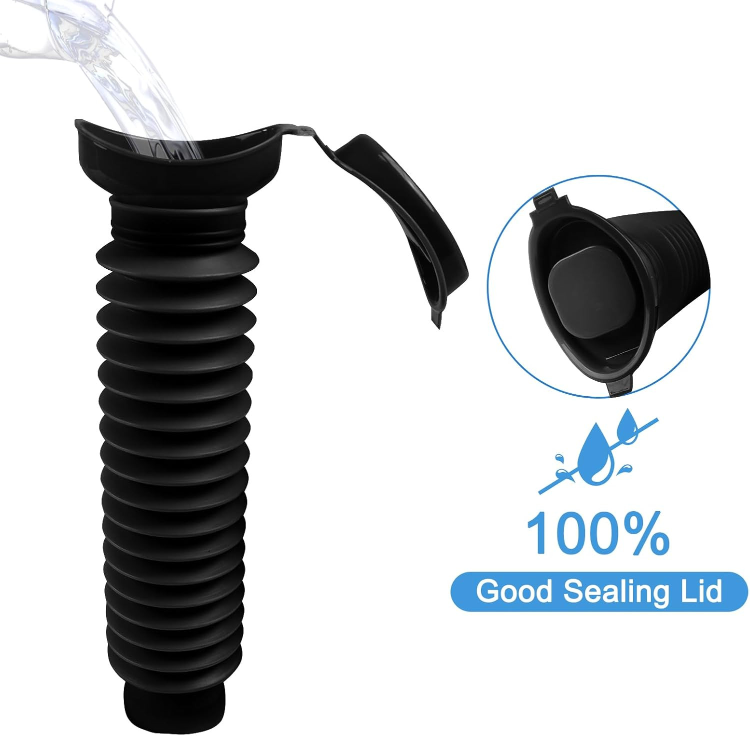 Pee Bottles for Men, Collapsible Urine Bottle 750ML, Portable Urinal for Women,