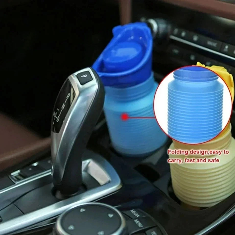 Unisex Portable Urinal – Foldable Emergency Travel Toilet for Car & Camping