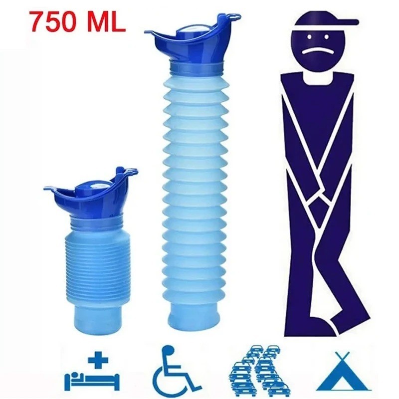 Portable Urinal Male Female Emergency Travel Camping Car Toilet Pee Bottle Kit ✅